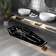 thumbnail image 5 of Fridja Halloween Runner Rug Coffin Skeleton Runner Rug for Hallway Black Kitchen Runner Rug Non Slip Washable Rug Runner with Rubber Back Halloween Kitchen Mat Indoor Outdoor, 15.7x47.2in, 5 of 5