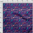 thumbnail image 3 of oneOone Rayon Purple Fabric Beach Wear Craft Projects Decor Fabric Printed By The Yard 56 Inch Wide, 3 of 4