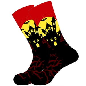 Fun Chaussettes d'Halloween pour les femmes Cadeaux d' Halloween amusants pour les femelles de nouveauté Crew Chaussée en coton