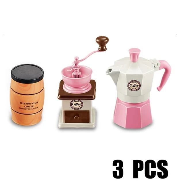 Machine à Café de Simulation Mini Nourriture Jouet pour Enfants Cuisine de Jeu Maison de Jeu Bricolage Dessert Ensemble de Jouets de Cuisine Jeu de Rôle Jouets pour Fille