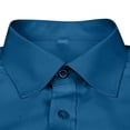 thumbnail image 5 of Dress Shirts for Men with Pocket Long Sleeve Big & Tall Tshirts Shirt Button-Down Collared Wrinkle-Free Solid Color Business Work Tops, 5 of 5