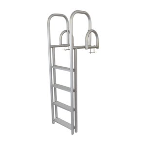 4 Échelle de quai d'aluminium étape lourd avec Flip Up
