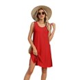 thumbnail image 2 of Maillot de Bain pour Femmes 2026 Maillot de Bain Vêtements de Vacances à la Plage pour Femmes Robe Mini Torsadée Rouge TTG, 2 of 8