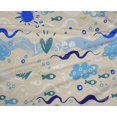 thumbnail image 5 of oneOone Polyester Lycra Beige Fabric Ocean Life Sewing Material Print Fabric By The Yard 56 Inch Wide, 5 of 5