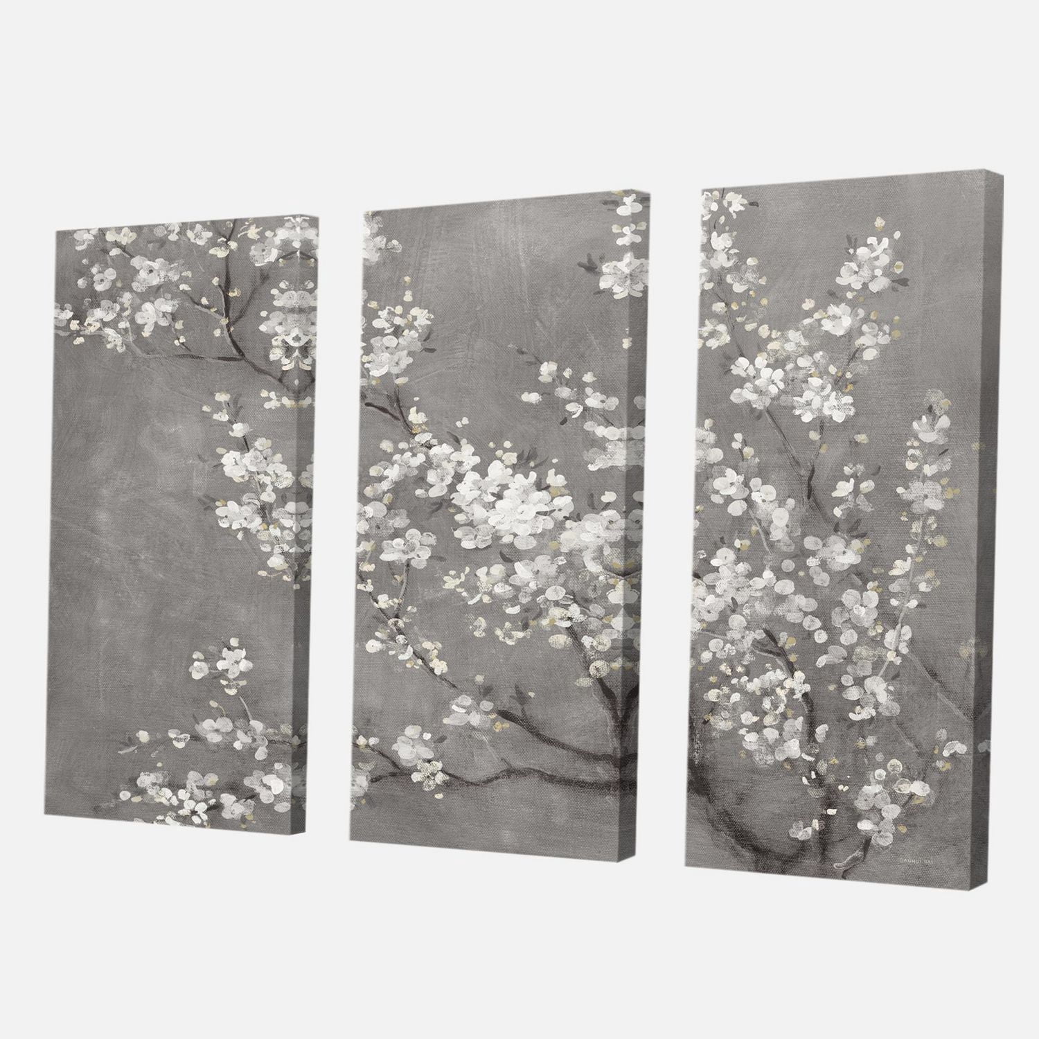 Designart Fleurs de cerisier blanc II Art mural sur toile