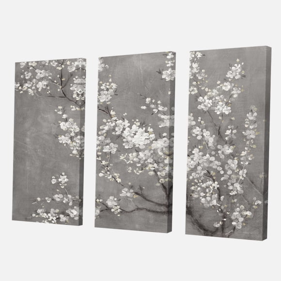 Designart Fleurs de cerisier blanc II Art mural sur toile