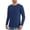 Navy, variant on WRKEKC Men's Long Sleeve Shirts, Long Sleeve T-Shirts for Men, Men's Summer Solid Color Sunscreen Lightweight Breathable Round Neck Long Sleeve Shirts