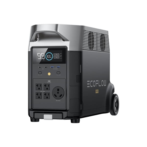 EcoFlow DELTA Pro Portable Power Station 3600Wh Capacity,Solar Generator,3600W AC Output for Outdoor Camping,Home Backup,Emergency,RV,off-Grid