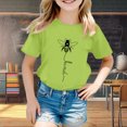 thumbnail image 2 of Haut Fille Chemise Banane Filles Mode Enfants Décontracté Imprimé Col Rond Ample Manches Courtes T-Shirt Haut, 2 of 4