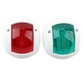 thumbnail image 3 of Navigation Signal Light, Secure 2PCS Boat Side Light IP66 Waterproof Red Green Lighting  For Pontoons Yachts White,Black, 3 of 8