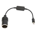 thumbnail image 2 of Car Electronics Accessories, Convenient 5V USB C To 12V Car  Lighter Power Adapter Male To Female Fully Functional 11.8in  For Electronic Dog, 2 of 8