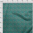 thumbnail image 2 of oneOone Cotton Silk Fabric Leaves & Floral Block Print Fabric By The Yard 42 Inch Wide, 2 of 4