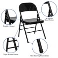 thumbnail image 2 of Flash Furniture Hercules Series Black Metal Folding Chair, 2 of 9