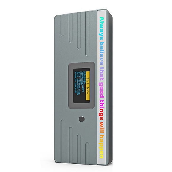 Smart M.2 NVMe / SSD Enclosure, USB 3.2 Gen 2 10Gbps, External M2 Adapter Case Support M-Key B +M Key UASP RTL9210