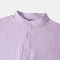 thumbnail image 4 of Birdeem Chemise Décontractée Homme à Manches Courtes avec Boutons, Col Montant, pour la Plage, 4 of 9