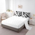 thumbnail image 3 of YST Black Grey 7 Piece Comforter Set, Brush Strokes Oil Painting, Full Size, Gradient Abstract Design, 3 of 4