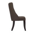 thumbnail image 3 of Ensemble de 2 chaises de salle à manger capitonnées Antonio, brun, 3 of 6
