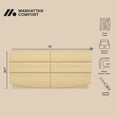 thumbnail image 4 of Ardea Contemporary 72" Dresser in Natural Oak (6-Drawer), 4 of 8