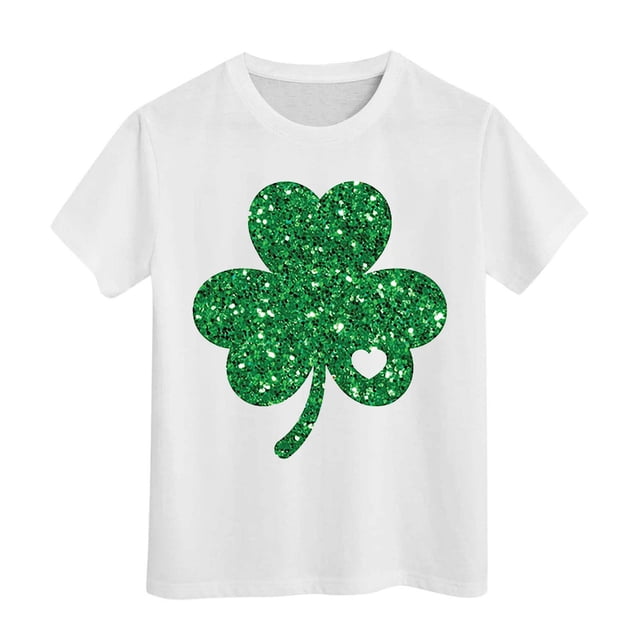 WEAIXIMIUNG T-Shirts pour Adolescentes 12-14 Ans Tendance Manches Courtes Été Col Rond T-Shirt Coupe Décontractée Basique 8-9 Ans