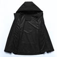 thumbnail image 4 of Pisexur Coupe-Vent Veste Homme Mode Décontractée Couleur Unie Poches Fermeture Éclair Veste Manches Longues à Capuche Manteau de Randonnée Imperméable Grande Taille pour Hommes, 4 of 4