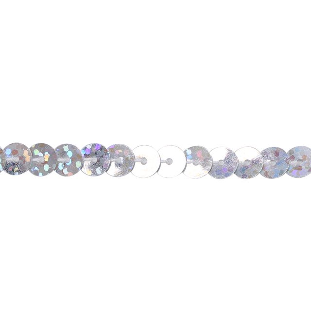 6mm Sequin String for Clothing, Shoes, Crafts, 100 Yard Decorative Accessory, Premium Metallic Sequins