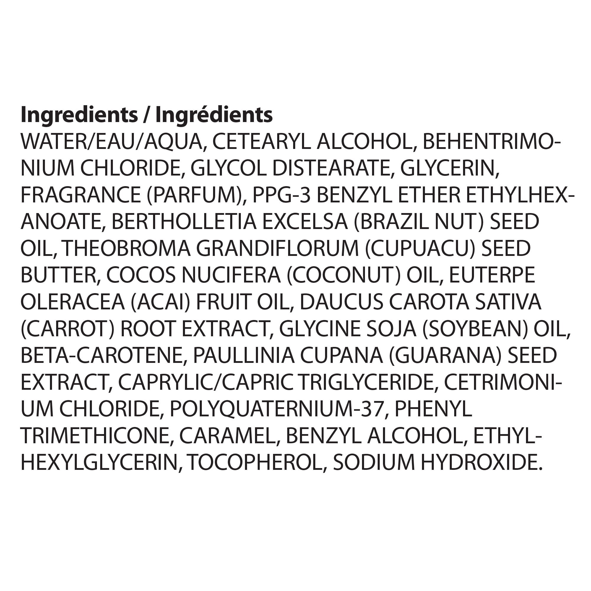 NUTRIUS Renewing and Moisturizing Brazilian Conditioner with Cupuacu Butter, Acai Oil, Coconut Oil, and Guarana Extract. 1Lt