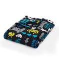 thumbnail image 4 of Mainstays Kids Couverture Jetée en Peluche Game Over, 4 of 5