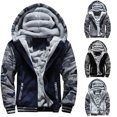 thumbnail image 3 of Hjcommed Veste Décontractée Ample Unie pour Homme, Automne et Hiver, Blanche, TTTG, 3 of 3