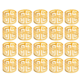 thumbnail image 1 of 20Pack Gold Napkin Rings,Hollow Out Metal Napkin Ring Set,1.77 Inch for Table Decoration Wedding Birthday and Any Events, 1 of 6