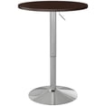 thumbnail image 1 of HOMCOM Table de Bar Ronde Réglable pour 2, Table de Pub Haute avec Dessus Pivotant, 1 of 10
