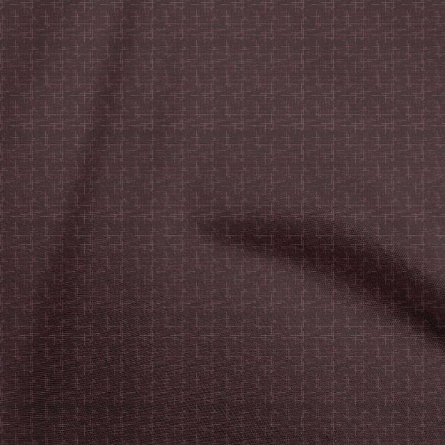 oneOone Polyester Spandex Maroon Fabric Abstract Irregular Lines Craft Projects Decor Fabric Printed By The Yard 56 Inch Wide