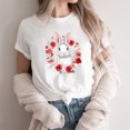 thumbnail image 1 of Weiqiqre Women Clothing Happy Easter T Shirt Easter Bunny Shirt Cute Rabbit Graphic Tee Gift Spring Tees Tops, 1 of 4