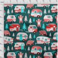 thumbnail image 4 of oneOone Tissu Polyester Spandex Vert Sarcelle Foncé Camping Randonnée Point Diy Vêtements Tissu de Courtepointe Tissu Imprimé au Mètre 56 Pouces de Large, 4 of 4