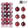 thumbnail image 2 of Christmas Ornaments 36-Pack Christmas Ball Ornaments With Strings  Shatterproof Plastic Christmas Bulbs  Hanging Decorations For  Tree  Holiday  Wedding  Party, 2 of 6