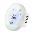 thumbnail image 1 of Mistaha Programmable Smart Digital Thermostat Room Temperature Controller with Round Backlight LCD Touchscreen for Home School Office Hotel, 1 of 8