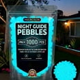 thumbnail image 2 of TTJ Outdoor Garden Decor 2026 Colorful -in-the-Dark Garden Stones Night Guide Luminous Pebbles In The Dark Stepping Rocks Outdoor Landscaping Decor Glowing Stones 1000pc, 2 of 9