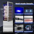 thumbnail image 4 of Costway 24 Inch Wine and Beverage Refrigerator with Independent Temperature Control, 4 of 10