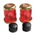 thumbnail image 2 of koolsoo 4 Pcs Coussinet de Remplacement Souple en PU pour Dessus et Dessous de Planche à Roulettes/camion, Rebâtir, Rouge Doré, 2 of 9