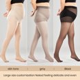 thumbnail image 4 of YAOBAMM Collants Transparents Taille Haute Ultrafins pour Femmes avec Bonne Élasticité Grande Taille Transparents, 4 of 5
