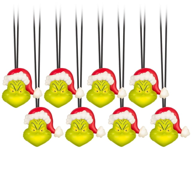 Christmas Battery Operated EmoteGlow Light String-S/8-Musical Grinch-Dr. Seuss (Classic White)