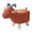 red sheep, variant on Animal Footstool Portable Footrest Ottoman for Porch, Playroom, Living Room