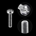 thumbnail image 4 of Unique Bargains M2x12mm Plastic Phillips Bolts PC Pan Head Machine Screws Transparent 50 Pack, 4 of 5