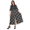 thumbnail image 1 of Moomaya Robe Kurti Longue à Manches Courtes Imprimée, Tunique Ligne A, Haut Indien pour Femmes, 1 of 5