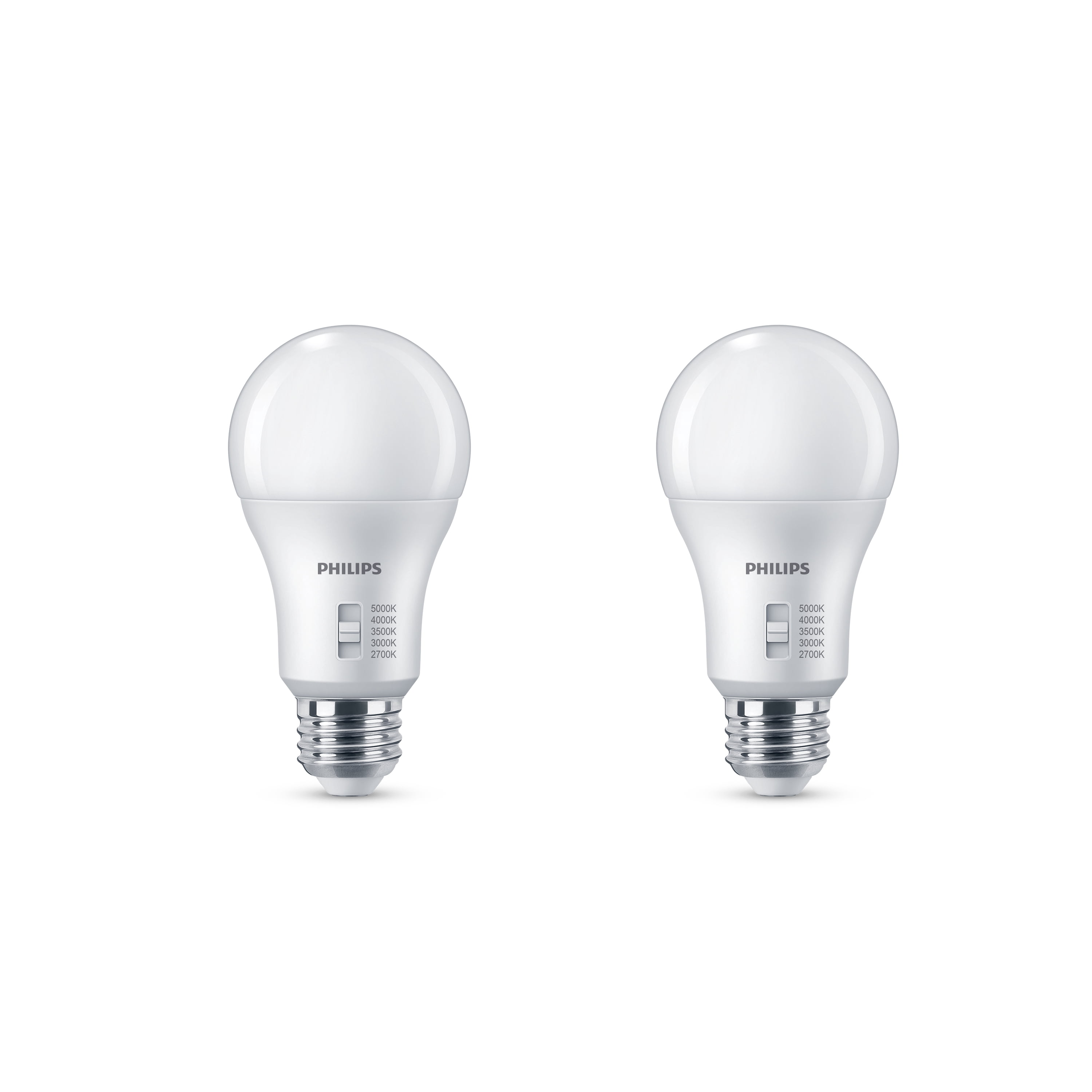 Philips LED 60W A19 Selectable White (5CCT) 2-Pack