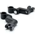 thumbnail image 1 of Krator Black 1" Engine Guard Bowleg Foot Peg Clamps Compatible with Harley Davidson Softail Cross Bones Deuce Rocker, 1 of 5