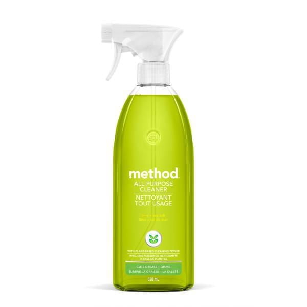Method All-Purpose Cleaner, Natural Cleaner, Lime + Sea Salt Scent, 828 ml