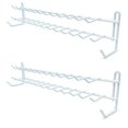 thumbnail image 1 of Huji Wall Mount Tie and Belt Rack Organizer, White (2 Pack), 1 of 3