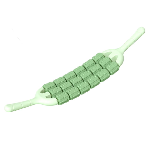 S SERENABLE Rouleau de Massage Compact pour Entraînement Manuel pour Ventre Jambes Taille Vert