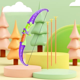 Arc Et Flèches Enfant POWMAG – Set De Tir à L’arc Avec Ventouses, Cible, Pour 4 à 10 Ans (vert)