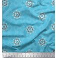 thumbnail image 1 of Soimoi Polyester Crepe Fabric Damask & Argyle Geometric Decor Fabric Printed Yard 52 Inch Wide, 1 of 3